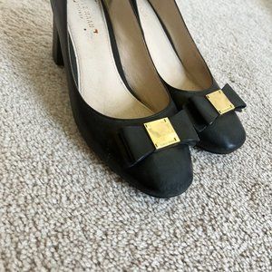 Cole Haan Black Buckle Heels